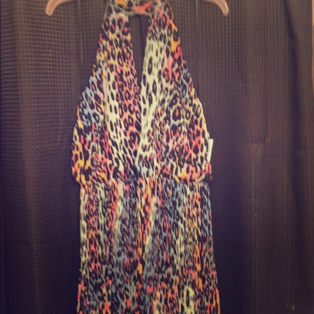 Hi low dress green L by Thalia Sofi